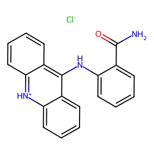 Benzamide, o-(9-acridinylamino)-, hydrochloride structure