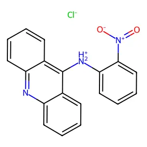 Acridine, 9-(o-nitroanilino)-, hydrochloride structure