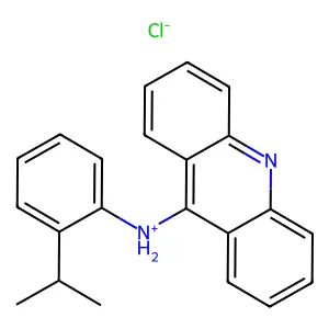 Acridine, 9-(o-isopropylanilino)-, hydrochloride structure