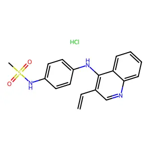 Methanesulfonamide, N-(p-(acridin-9-ylamino)phenyl)-, hydrochloride structure