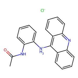 Acetanilide, 2'-(9-acridinylamino)-, hydrochloride structure