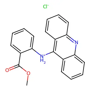 N-(9-Acridinyl)anthranilic acid methyl ester hydrochloride structure