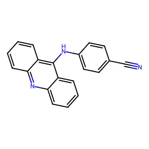 BENZONITRILE, p-(9-ACRIDINYLAMINO)- structure