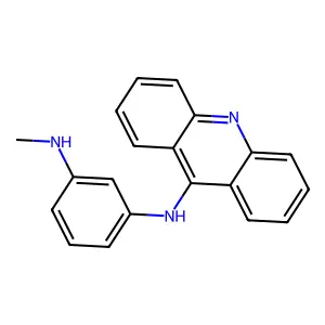Acridine, 9-(m-(methylamino)anilino)- structure