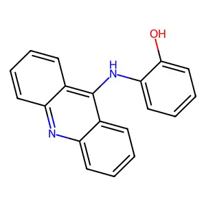 Phenol, o-(9-acridinylamino)- structure