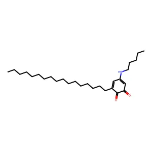 3,5-Cyclohexadiene-1,2-dione, 3-heptadecyl-5-(pentylamino)- structure