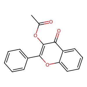 3-Acetoxyflavone structure