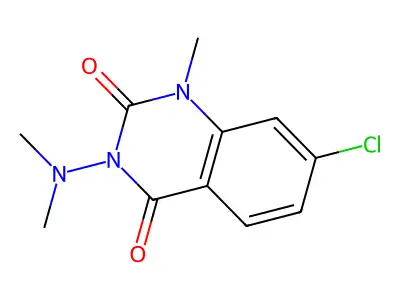 2,4(1H,3H)-Quinazolinedione, 7-chloro-3-(dimethylamino)-1-methyl- structure