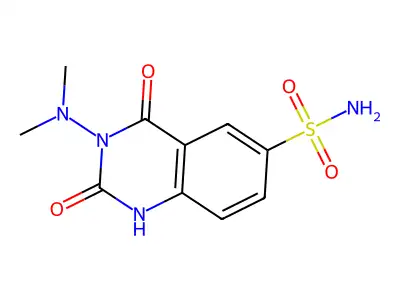 6-Quinazolinesulfonamide, 1,2,3,4-tetrahydro-3-(dimethylamino)-2,4-dioxo- structure