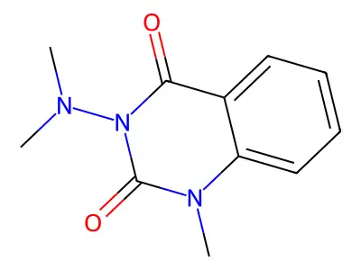 2,4(1H,3H)-Quinazolinedione, 3-(dimethylamino)-1-methyl- structure