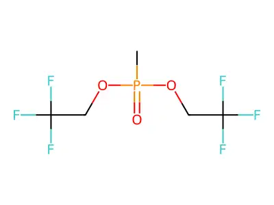 Bis(2,2,2-trifluoroethyl) methylphosphonate structure