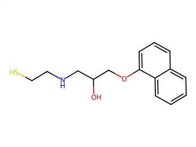 N-Mercaptoethylpropranolol structure