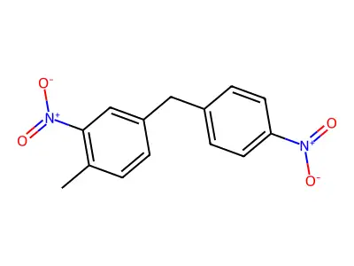 Benzene, 1-methyl-2-nitro-4-((4-nitrophenyl)methyl)- structure