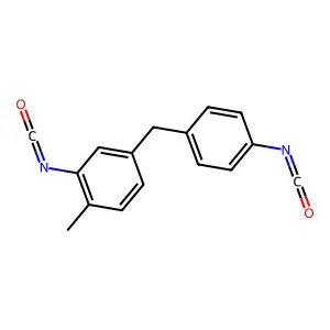 5-(p-Isocyanatobenzyl)-o-tolyl isocyanate structure