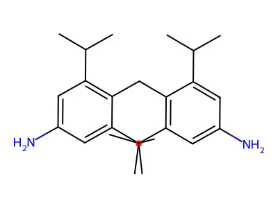 Benzenamine, 4,4'-methylenebis(3,5-bis(1-methylethyl)- structure