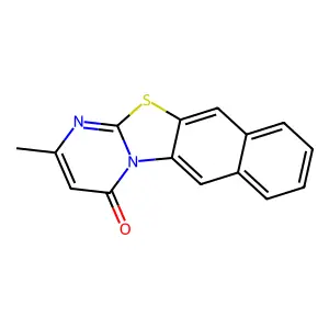 2-Methyl-4H-naphtho[2',3':4,5][1,3]thiazolo[3,2-a]pyrimidin-4-one structure