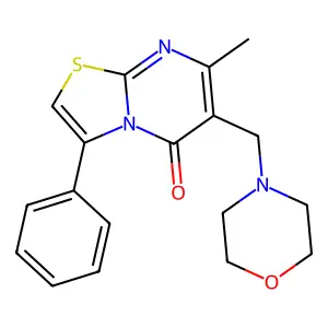 7-methyl-6-(morpholin-4-ylmethyl)-3-phenyl-[1,3]thiazolo[3,2 structure