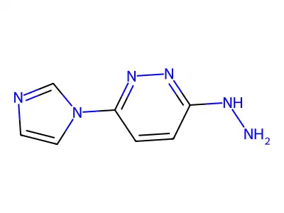 3-hydrazinyl-6-(1H-imidazol-1-yl)pyridazine structure