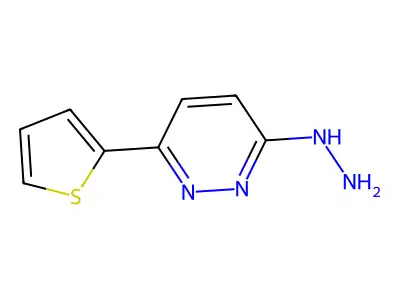 Pyridazine, 3-hydrazino-6-(2-thienyl)- structure