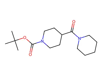 Tert-butyl 4-(piperidine-1-carbonyl)piperidine-1-carboxylate structure