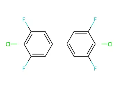 1,1'-Biphenyl, 4,4'-dichloro-3,3',5,5'-tetrafluoro- structure