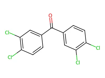 Bis(3,4-dichlorophenyl)methanone structure