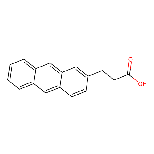 3-Anthracen-2-ylpropanoic acid structure