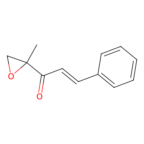 (E)-1-(2-methyloxiran-2-yl)-3-phenylprop-2-en-1-one structure