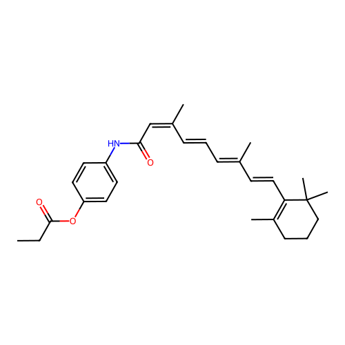 N-(4-Propionyloxyphenyl)retinamide structure