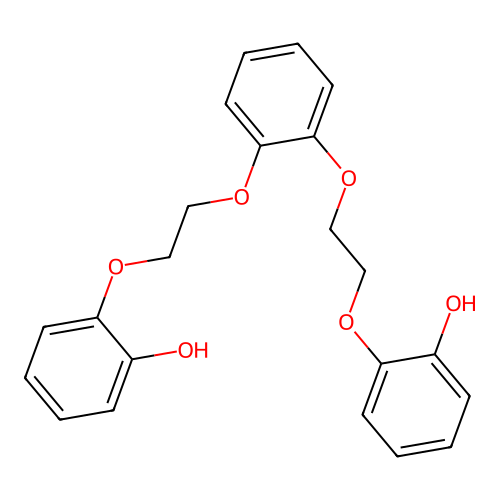 2,2'-(((1,2-Phenylenebis(oxy))bis(ethane-2,1-diyl))bis(oxy))diphenol structure