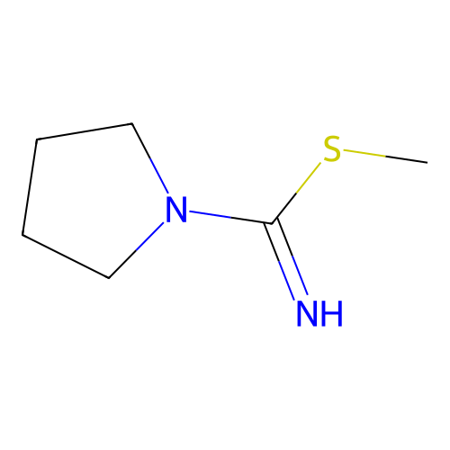 Methyl pyrrolidine-1-carboximidothioate structure