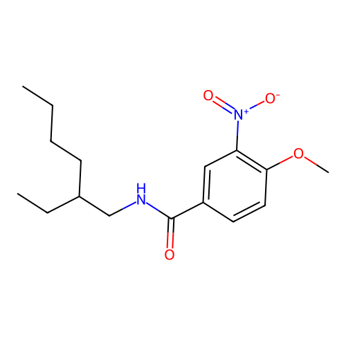 N-(2-ethylhexyl)-4-methoxy-3-nitrobenzamide structure