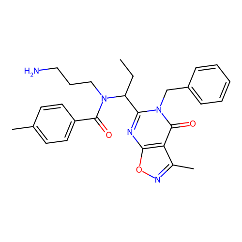 N-(3-Aminopropyl)-N-[1-[4,5-dihydro-3-methyl-4-oxo-5-(phenylmethyl)isoxazolo[5,4-d]pyrimidin-6-yl]propyl]-4-methylbenzamide structure