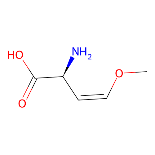 L-2-amino-4-methoxy-cis-but-3-enoic acid structure
