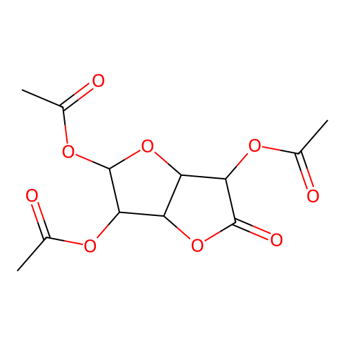 (2,6-diacetyloxy-5-oxo-3,3a,6,6a-tetrahydro-2H-furo[3,2-b]furan-3-yl) acetate structure