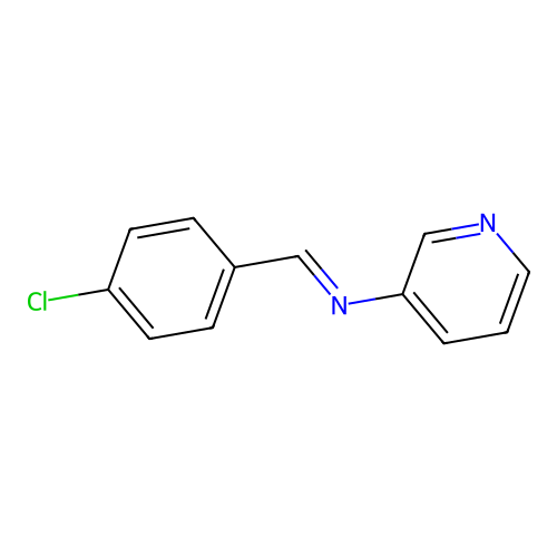1-(4-chlorophenyl)-N-pyridin-3-ylmethanimine structure