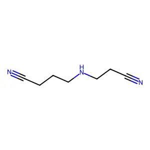 Butyronitrile, 4-((2-cyanoethyl)amino)- structure