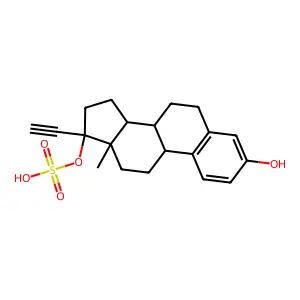 Ethinyl estradiol-17-sulfate structure