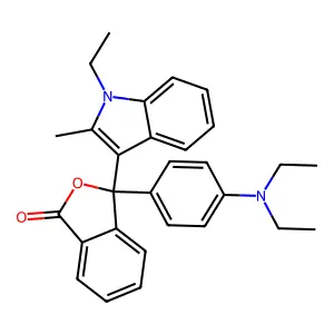 3-[4-(DIETHYLAMINO)PHENYL]-3-(1-ETHYL-2-METHYL-1H-INDOL-3-YL)PHTHALIDE structure