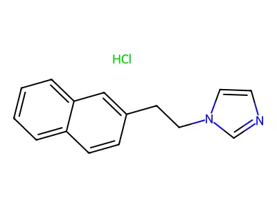 1H-Imidazole, 1-(2-(2-naphthalenyl)ethyl)-, monohydrochloride structure