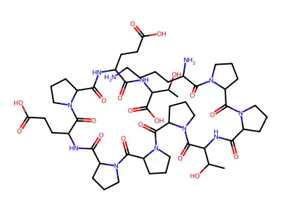 H-Lys-Pro-Pro-Thr-Pro-Pro-Pro-Glu-Pro-Glu-Thr-OH structure