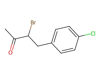 3-Bromo-4-(4-chlorophenyl)butan-2-one structure