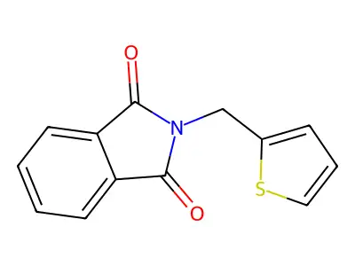 2-(Thiophen-2-ylmethyl)isoindoline-1,3-dione structure