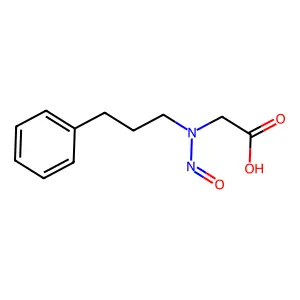 [Nitroso(3-phenylpropyl)amino]acetic acid structure