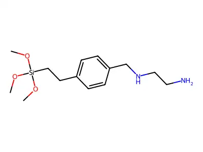 N1-(4-(2-(Trimethoxysilyl)ethyl)benzyl)ethane-1,2-diamine structure
