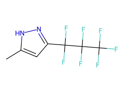 3-(Heptafluoropropyl)-5-methyl-1H-pyrazole structure