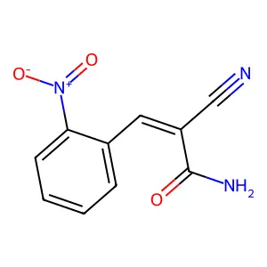 2-Cyano-3-(2-nitrophenyl)acrylamide structure