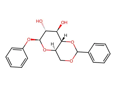 6-Phenoxy-2-phenyl-4,4a,6,7,8,8a-hexahydropyrano[3,2-d][1,3]dioxine-7,8-diol structure
