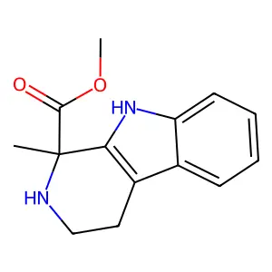Methyl 2,3,4,9-tetrahydro-1-methyl-1H-pyrido[3,4-b]indole-1-carboxylate structure