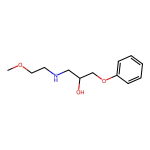 1-((2-Methoxyethyl)amino)-3-phenoxy-2-propanol structure